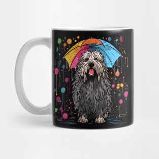 Komondor Rainy Day With Umbrella Mug